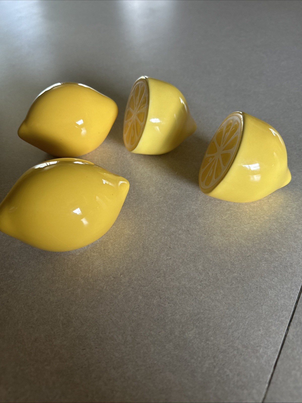Set of 4 Target Threshold Ceramic Fruit Half Full Lemon Figurine Home Decor