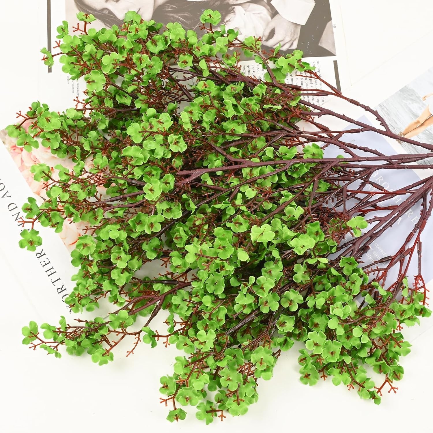 Maintenance-Free Artificial Babys Breath Flowers – 5 Pcs for All Occasions