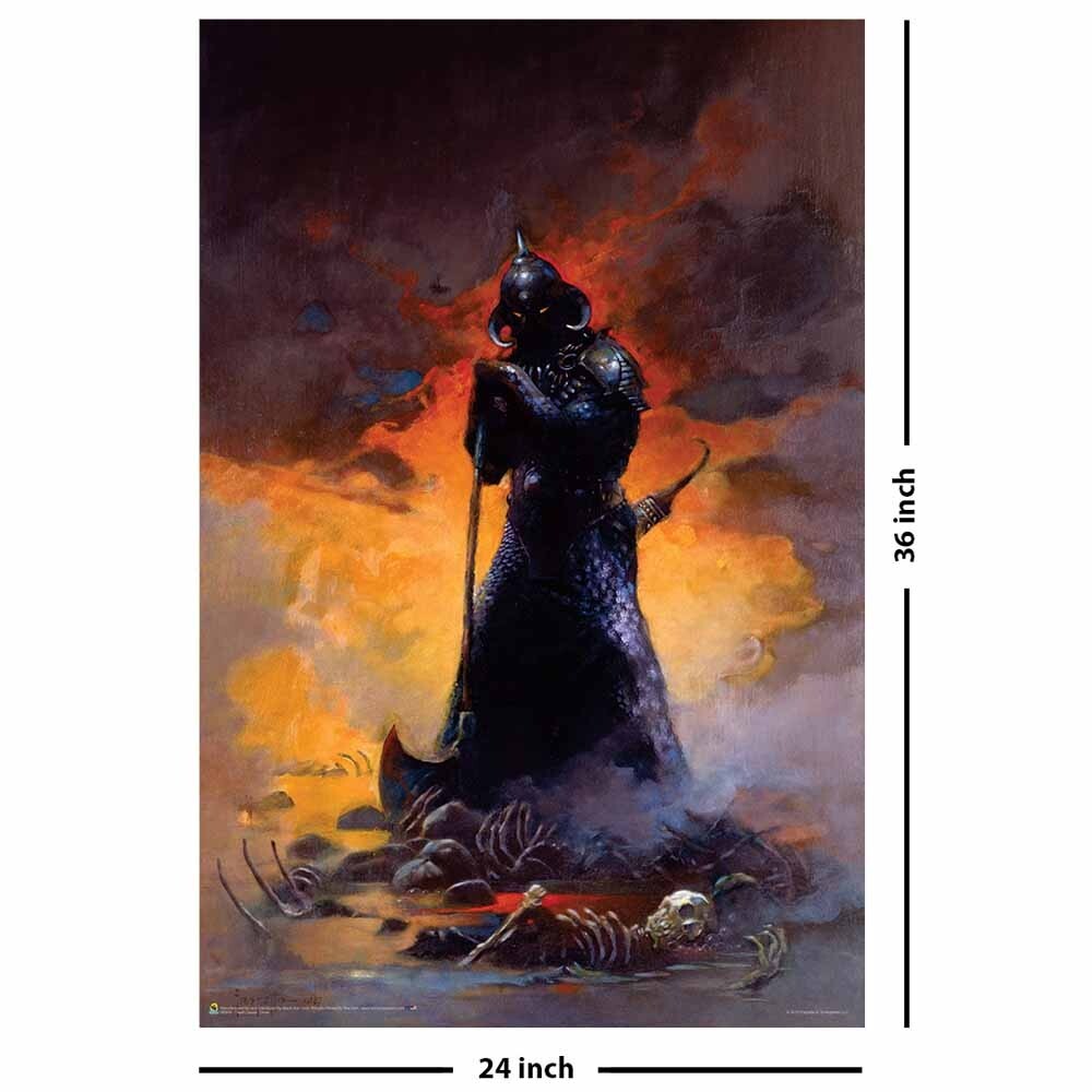 Death Dealer Three By: Frank Frazetta Poster 24in x 36in