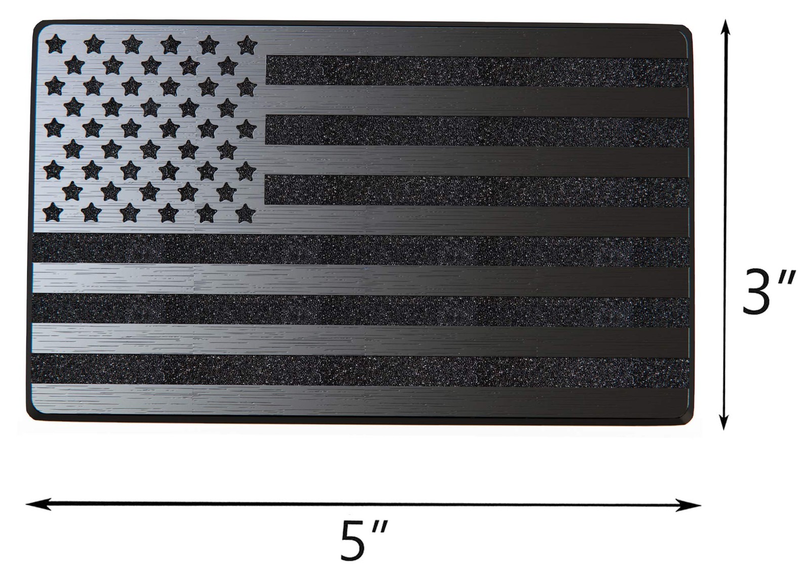USA Flag Magnet Decals for Cars Trucks 2pcs Forward and Reverse Set 5″x3″, Black