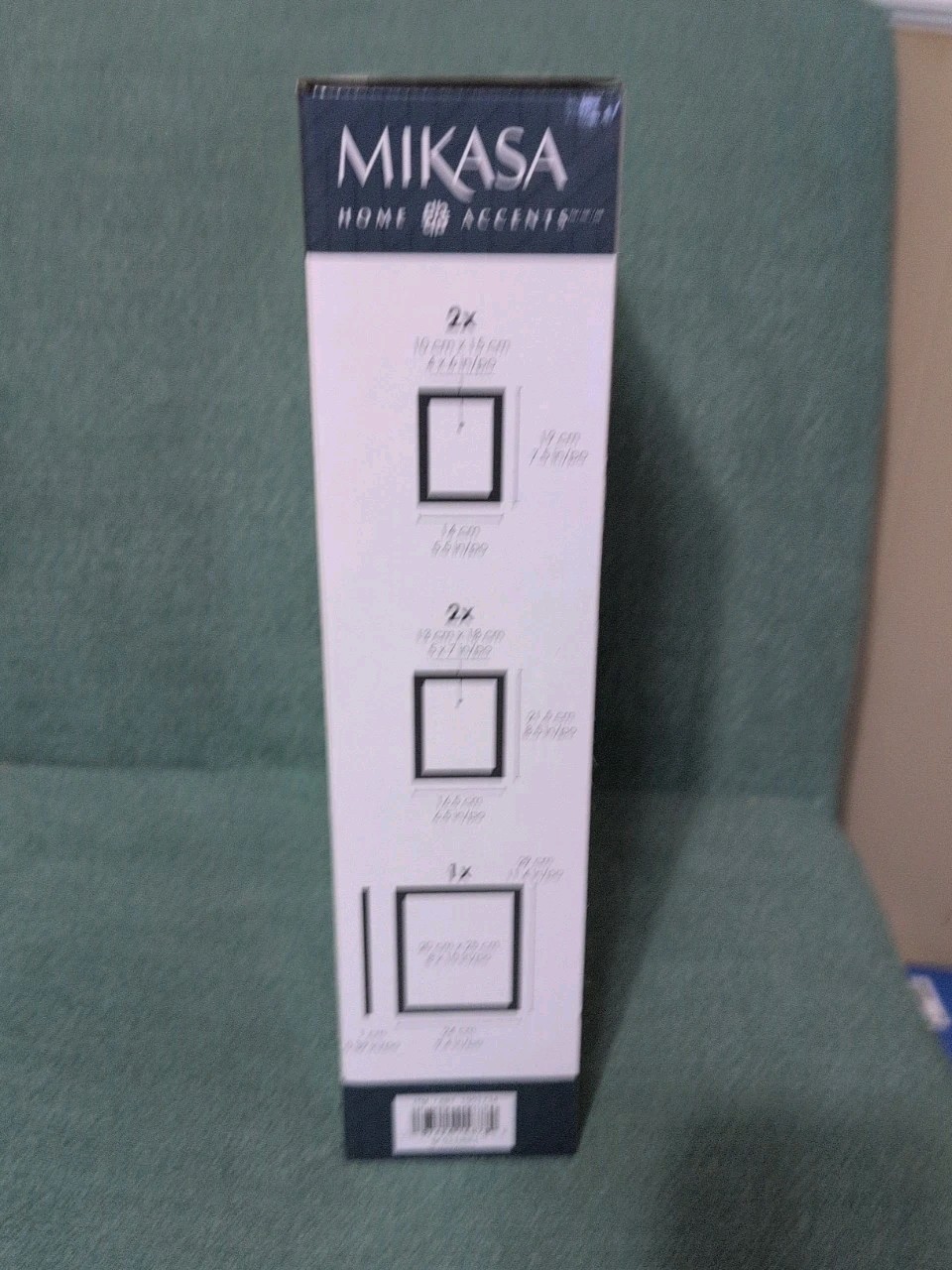 Mikasa Home Accents Set of 5 Enamel Frames Black NEW SET Photo Decor New