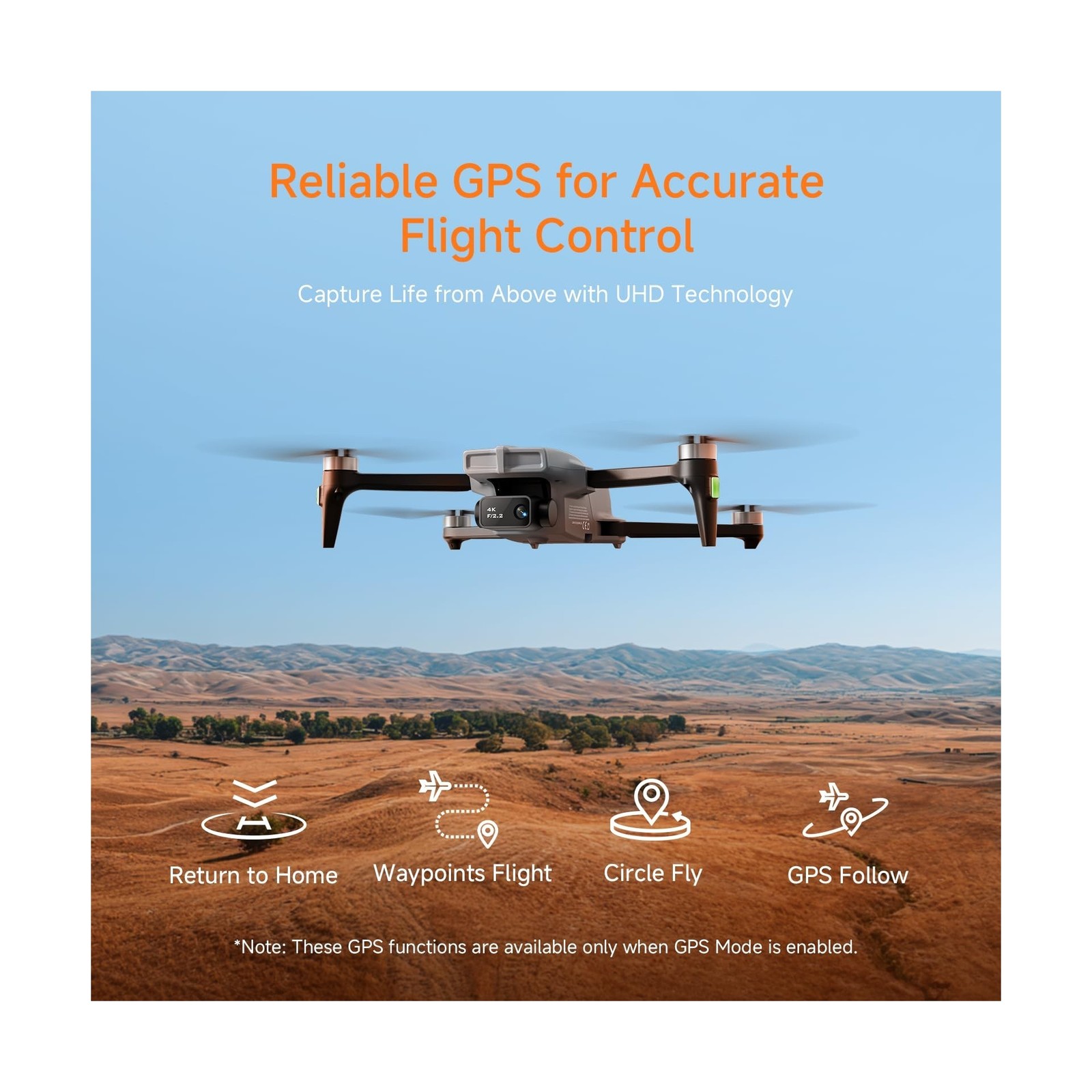 Ameta S20 Drones with Camera for Adults 4k UHD, GPS Drone for Adults Beginner…
