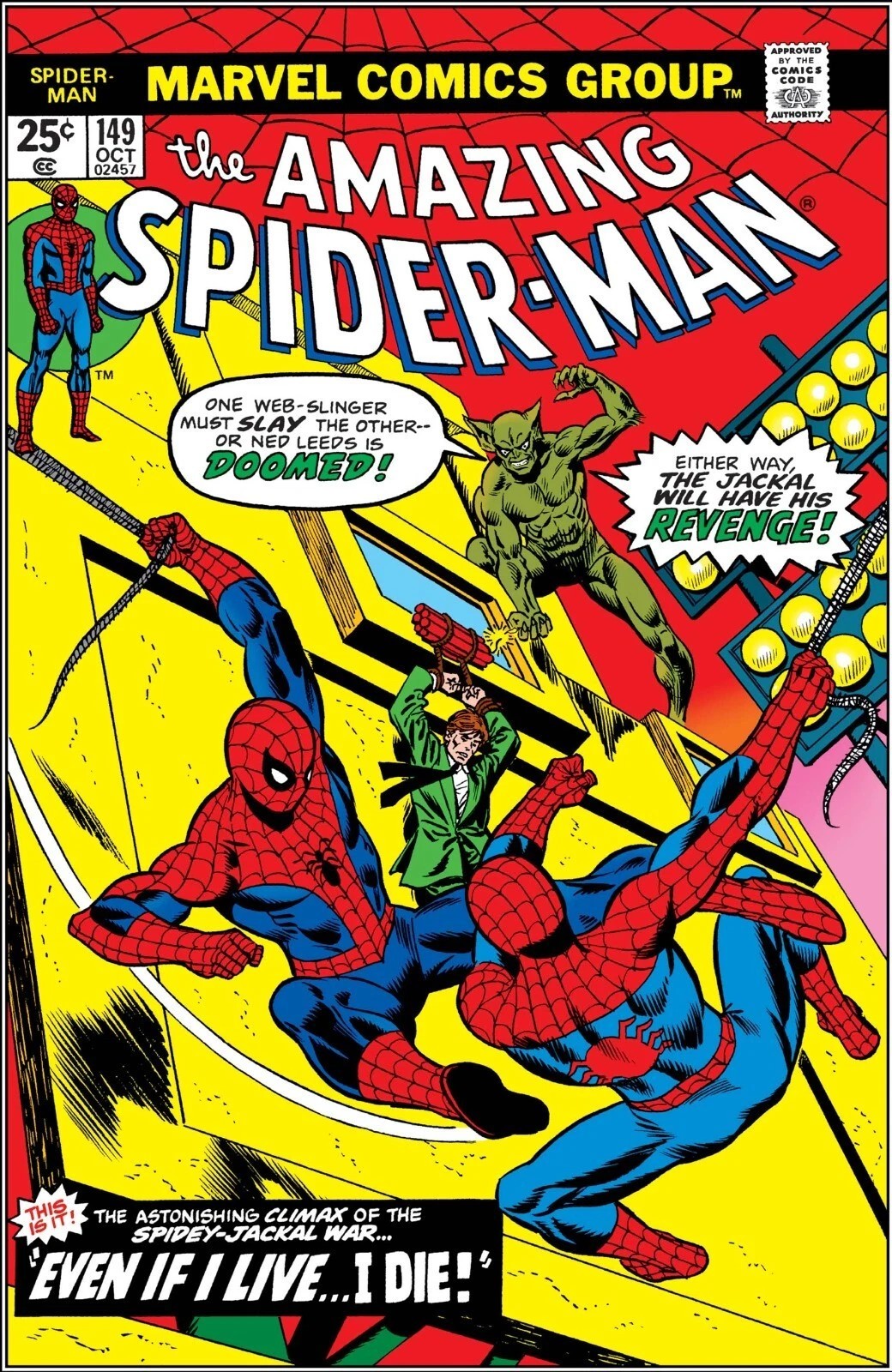 AMAZING SPIDER-MAN #149 COMIC BOOK COVER Poster print 11″x17″ inches