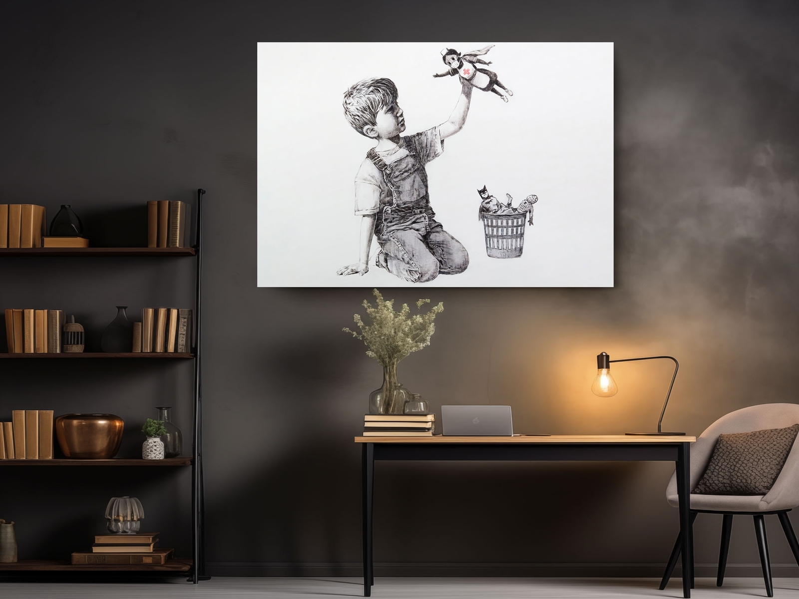Banksy Game Changers Healthcare Workers – Canvas Ready To Hang Home Decor