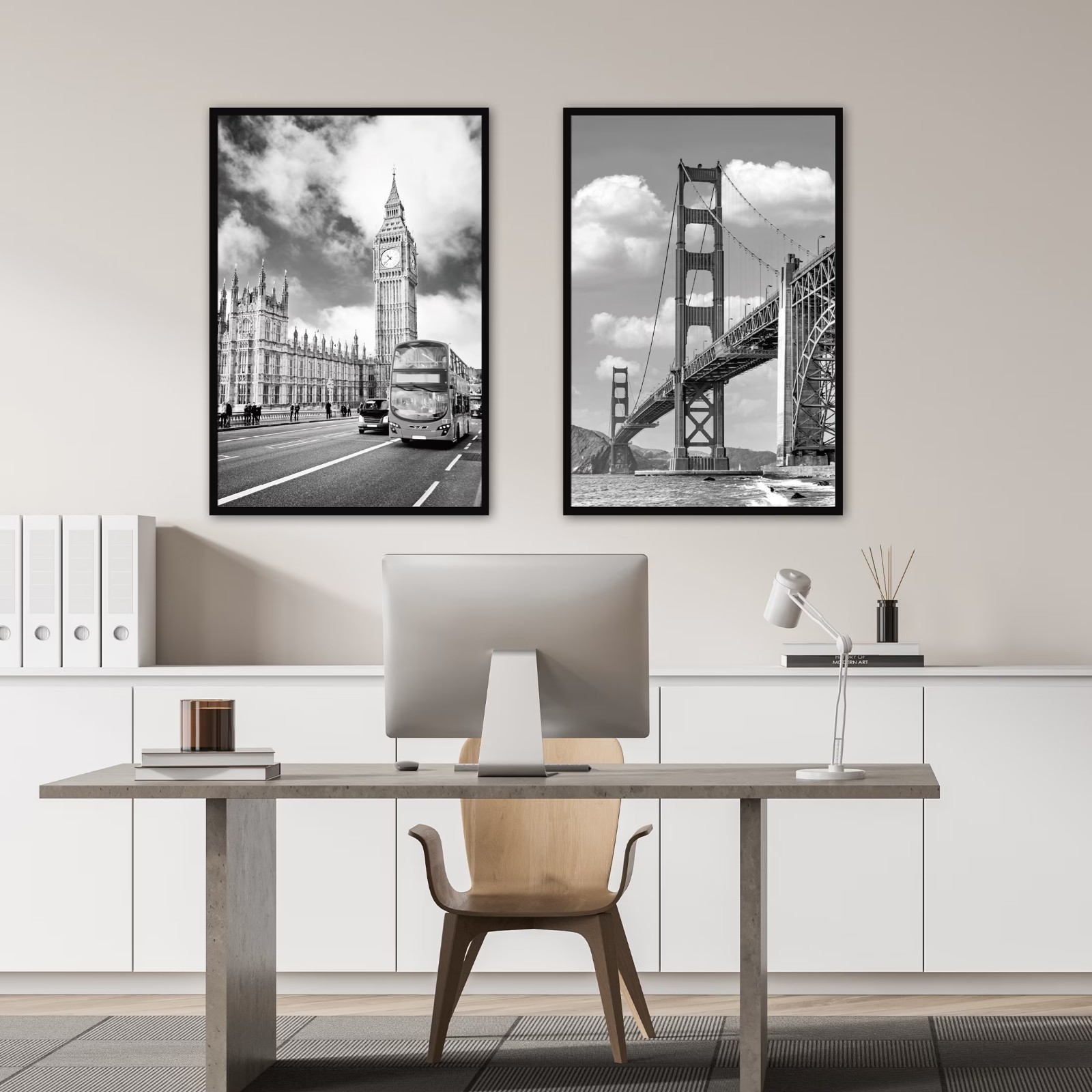 Mainstays 24×36 Black Poster Frame Set of 2 – Wall Mount Display Frames