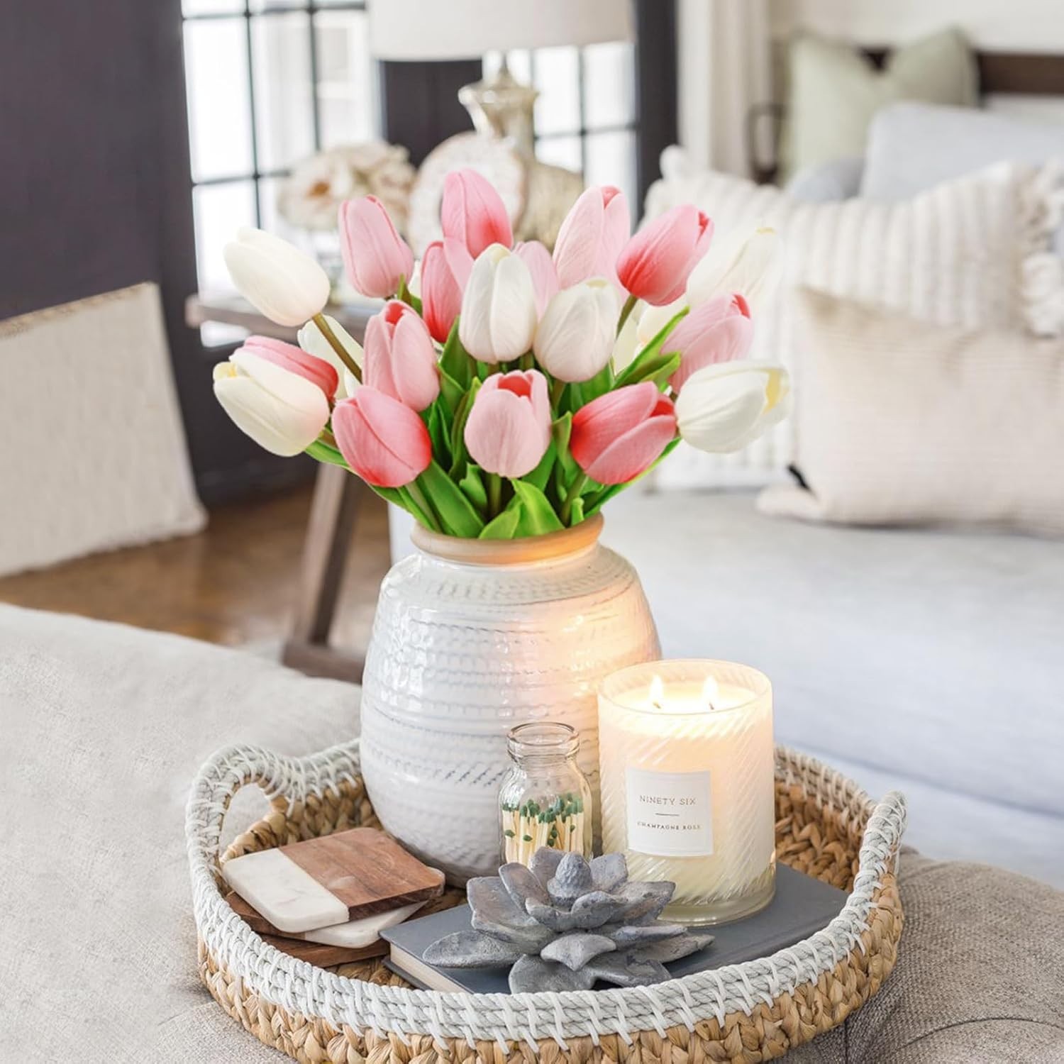 Lifesize 18pcs Tulips – Maintenance-Free Floral Arrangements for All Occasions