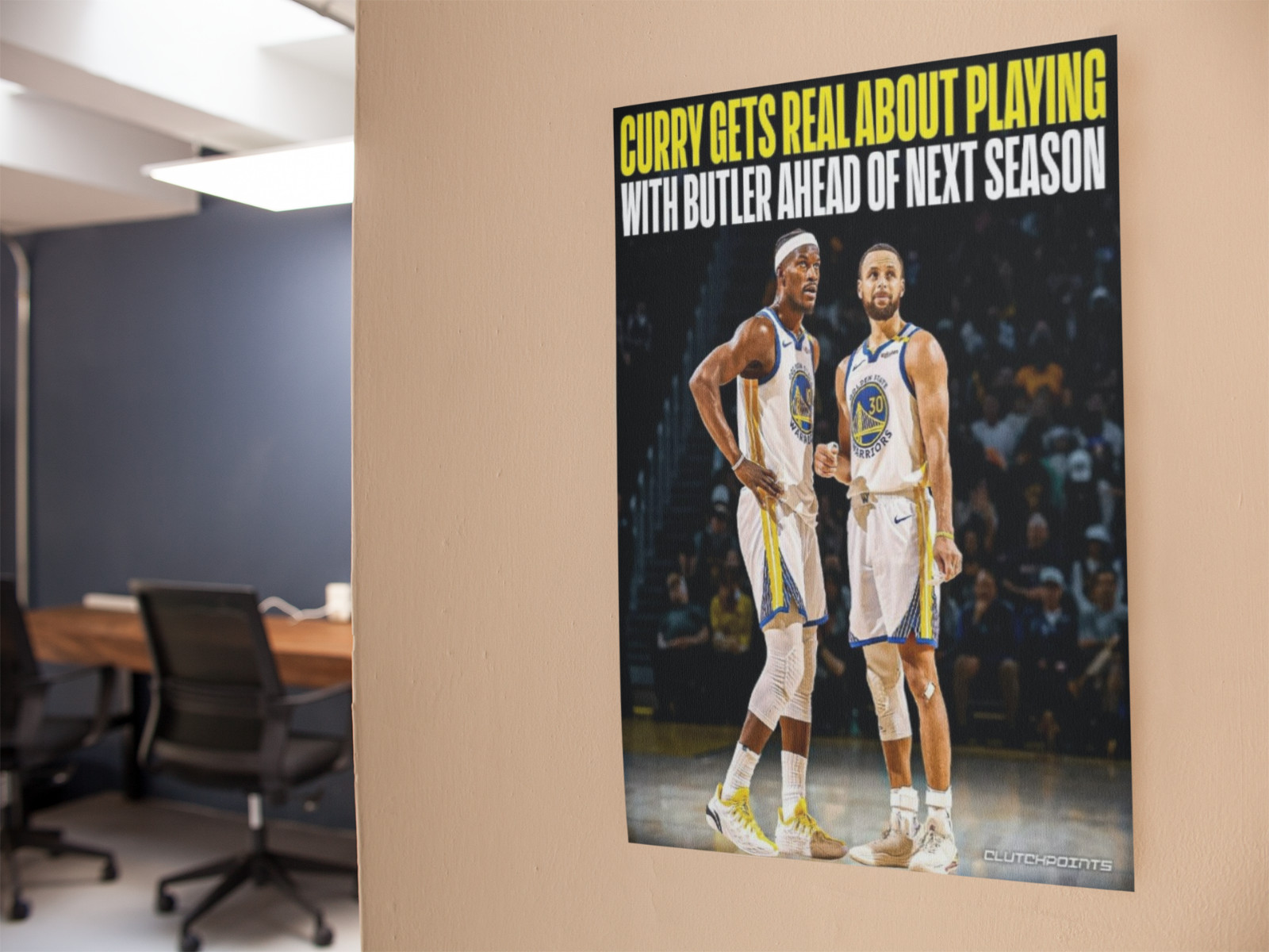 NBA Basketball Golden State Curry Wall Vinyl Decal Poster (Removable Adhesive)