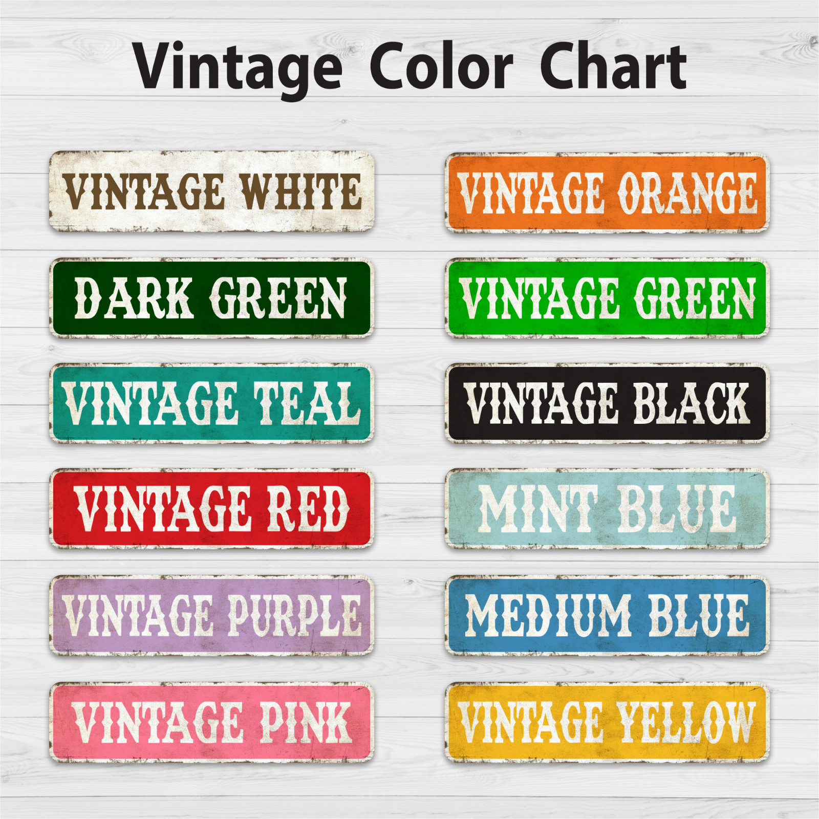 Custom Vintage Street Sign | Personalized Aluminum sign | 4 Sizes | Rustic Decor