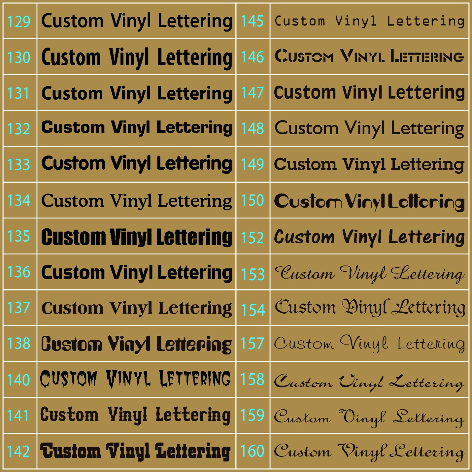 CUSTOM Lettering Decal With Background, Outline, or Contour Two Colored Sticker