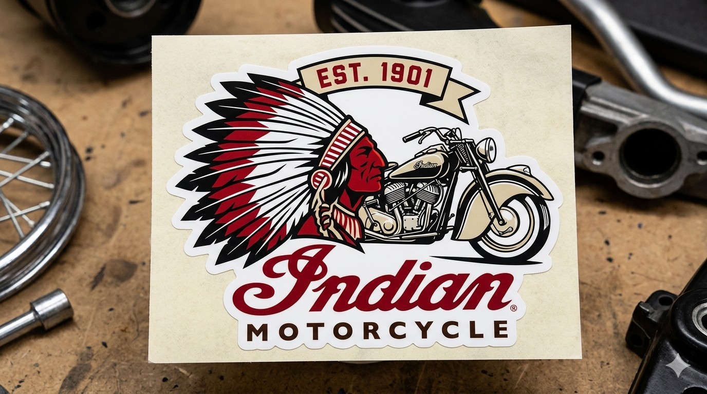 Indian Motorcycle Decal Sticker Phone Laptop 3 Inches