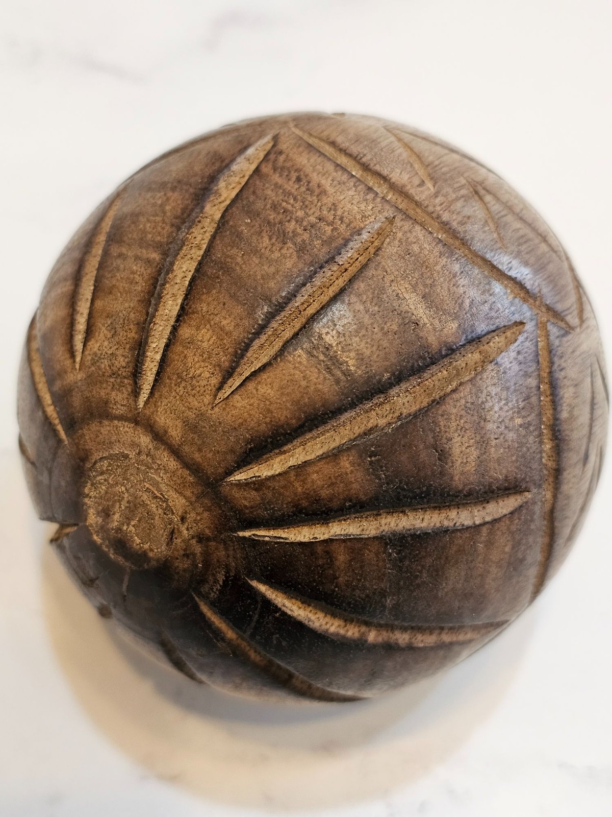 Wood Decoration Balls Home Decor 4 Inches Sphere Step Orbs – Pack of 3