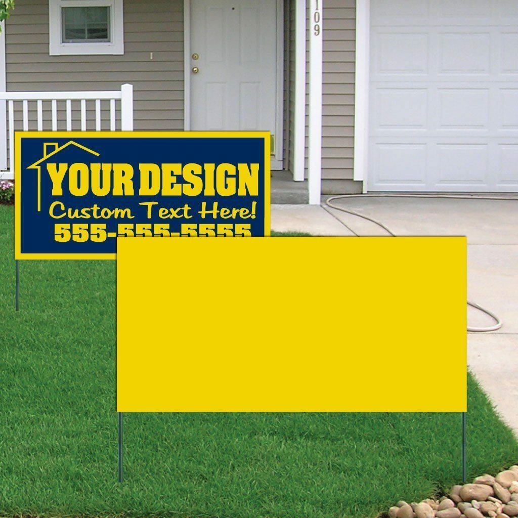 2’X4′ 4mm Corrugated Plastic Blank Yard Signs – FREE SHIPPING