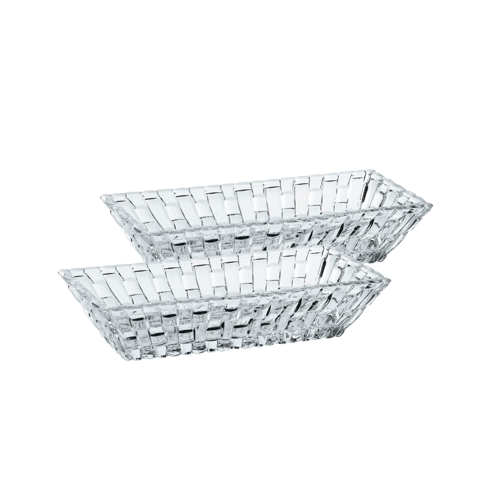 Nachtmann, Bossa Nova, Rectangular Serving Bowl, Set of 2, 6 Inch in Length, …