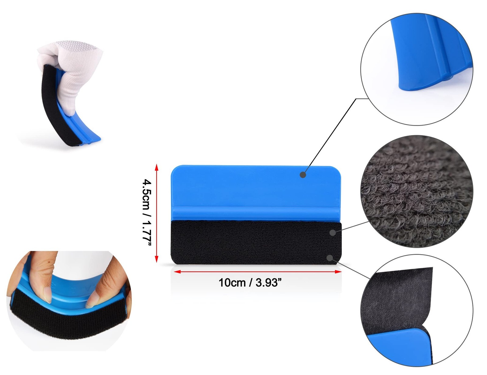 LZLRUN 7D Carbon Fiber High Gloss Vinyl Wrap Sticker with Air Realease Bubble…