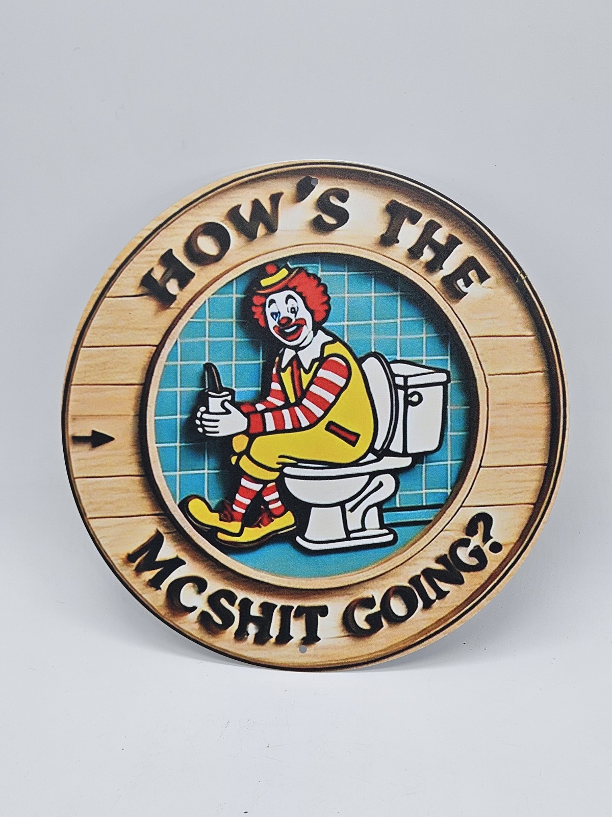 Funny Metal Signage 8″ x 8″ Novelty Humor Sign