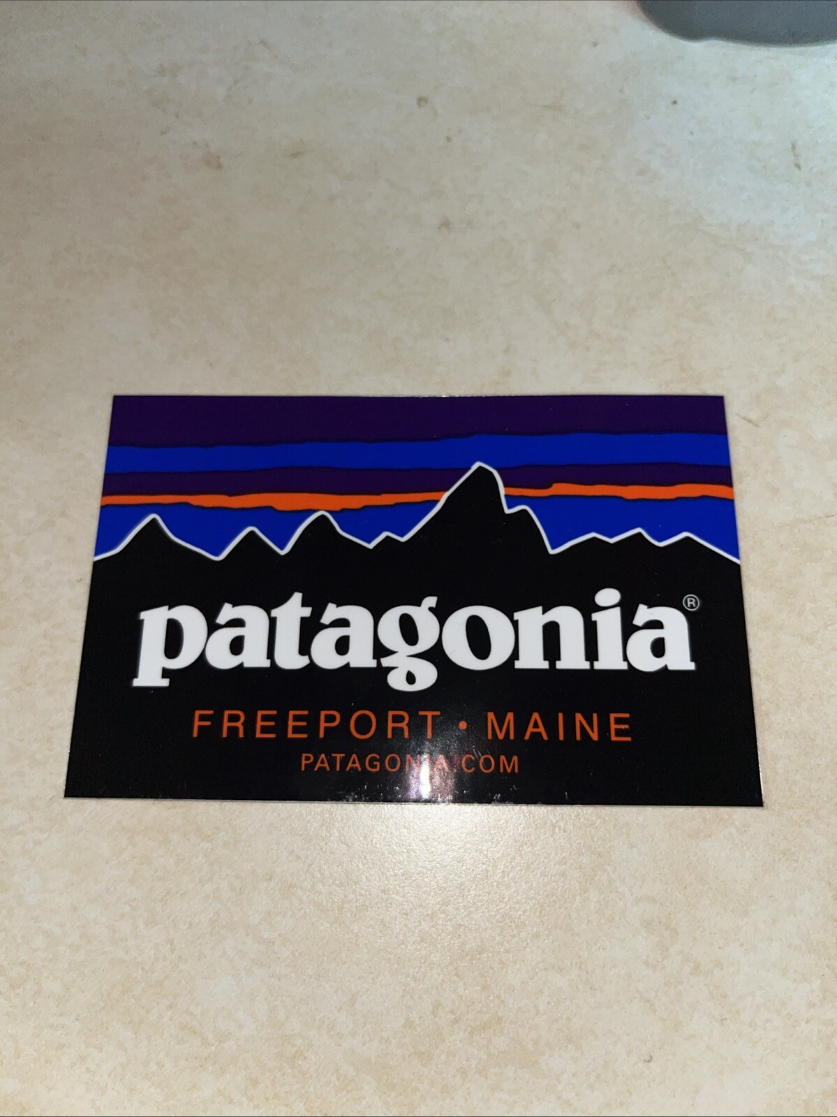 OFFICIAL Patagonia sticker decal ~4 inches Camping Hiking Outdoor~ Freeport ME