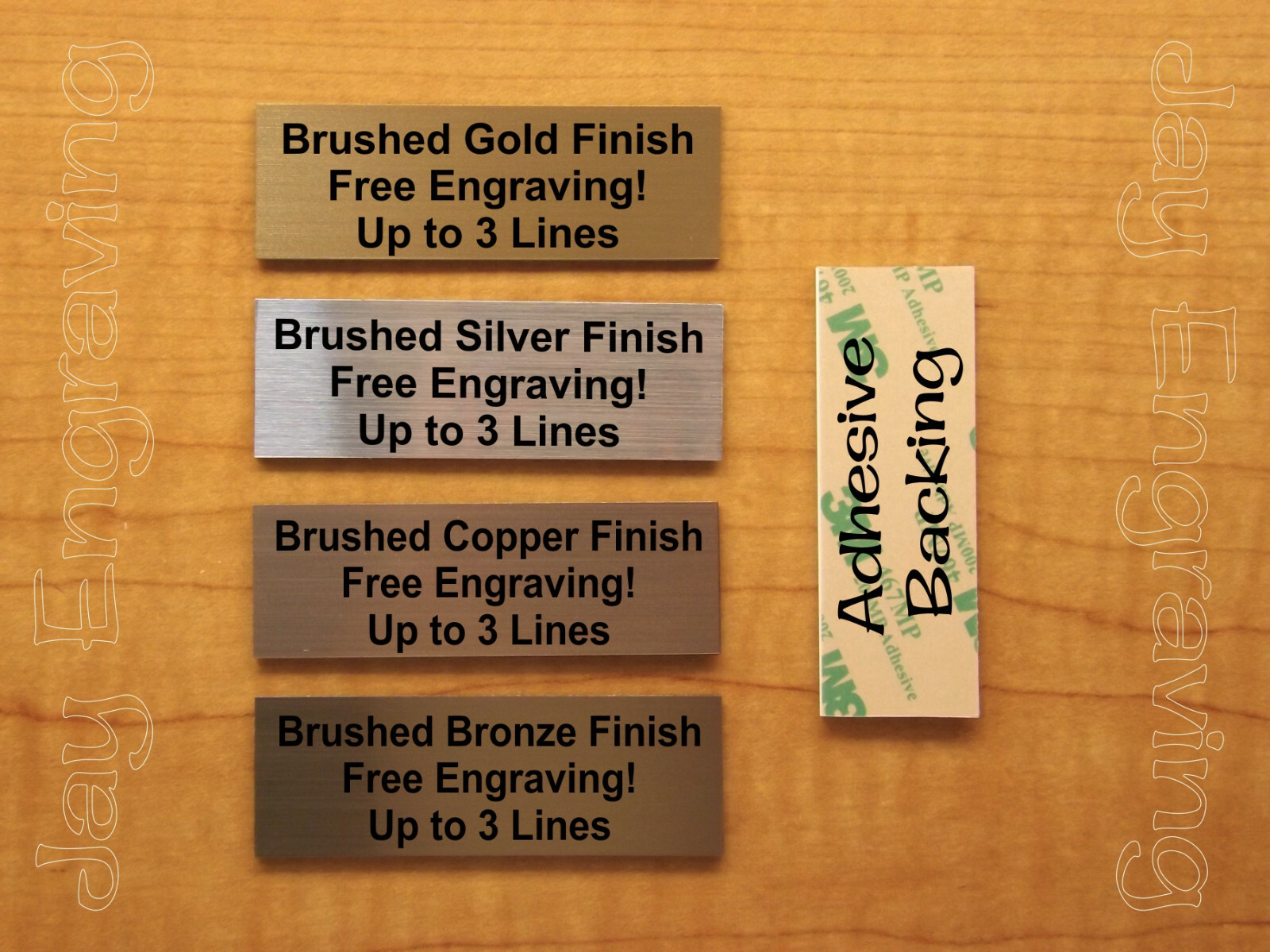 Custom Engraved 1×3 Brushed Tag Sign Plaque Plate | Pet Name Ash Box Urn Gift