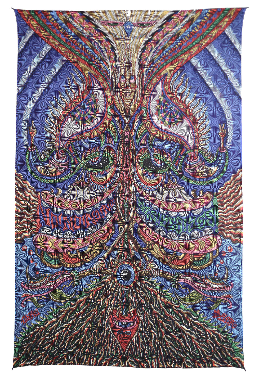 YES YES NO NO-SPECIAL EDITION OPTICAL ILLUSION-TAPESTRY-BEACH, WALLHANGING-60X90