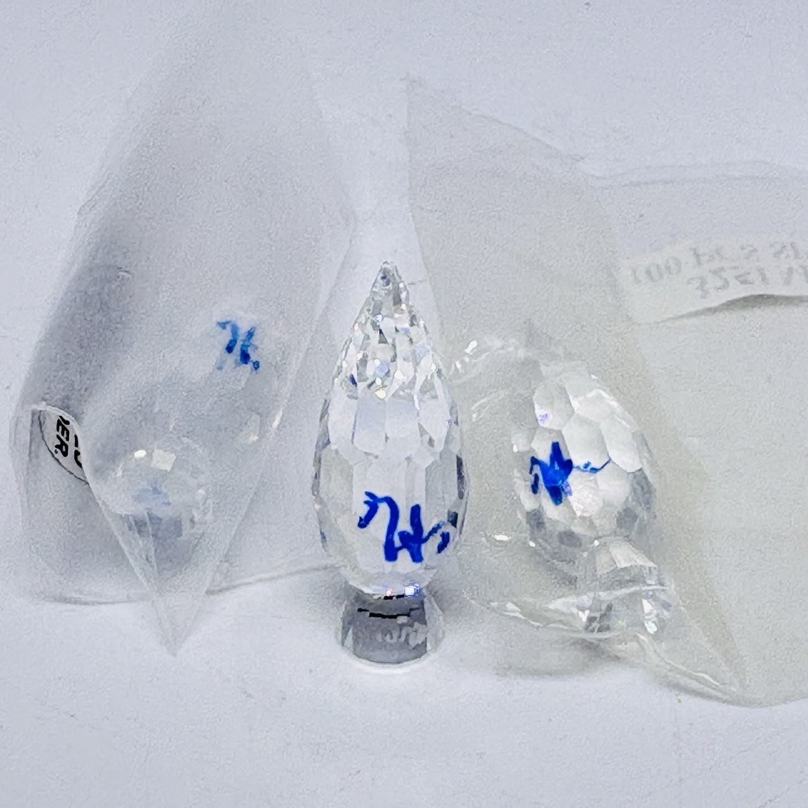 Swarovski Figuren 3 Bäume Pappeln 3,8 cm. Inkl. Ovp + Zertifikat – Top Zustand