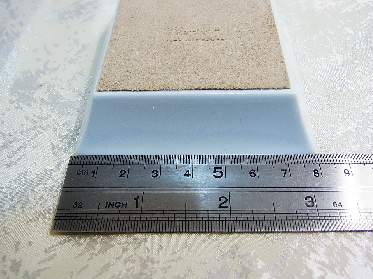 Cartier Change Tray Ashtray Trinket Porcelain 8 x 8 cm Set of 3 with Box New