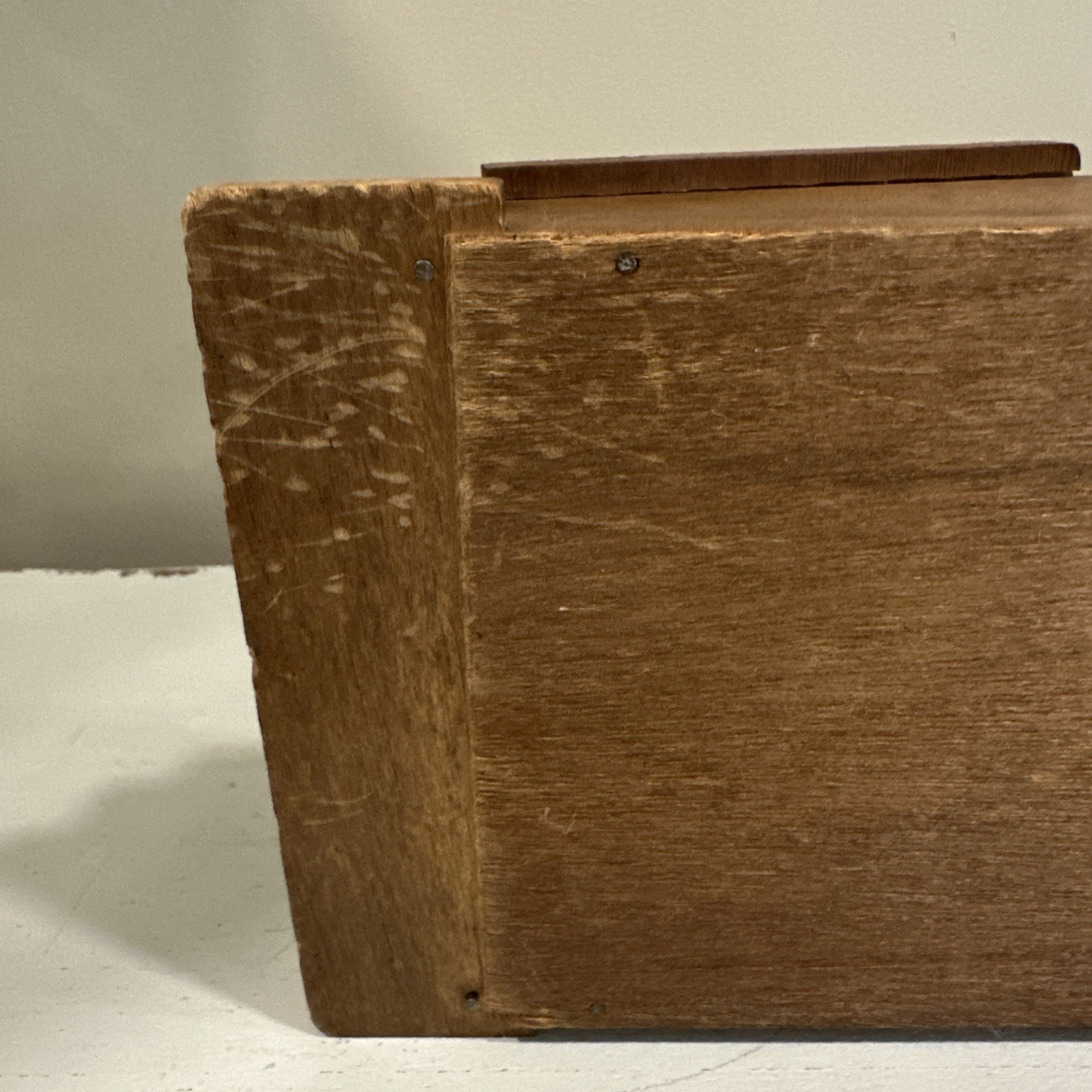 Vintage Wood 3 Tier Wall Mail Letter Organizer Wood Gold & Warm Tones