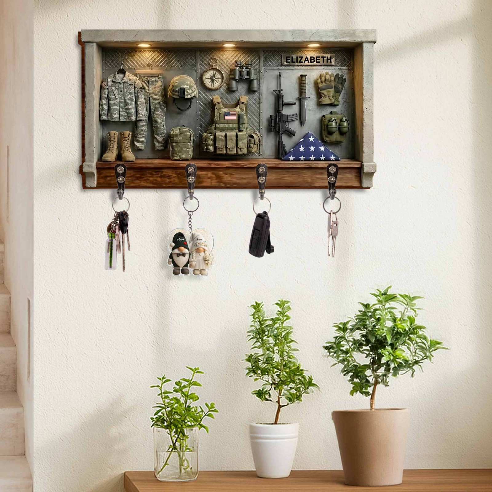 A Hero’s Journey Military Uniform And Tactical Gear Personalized Key Holder