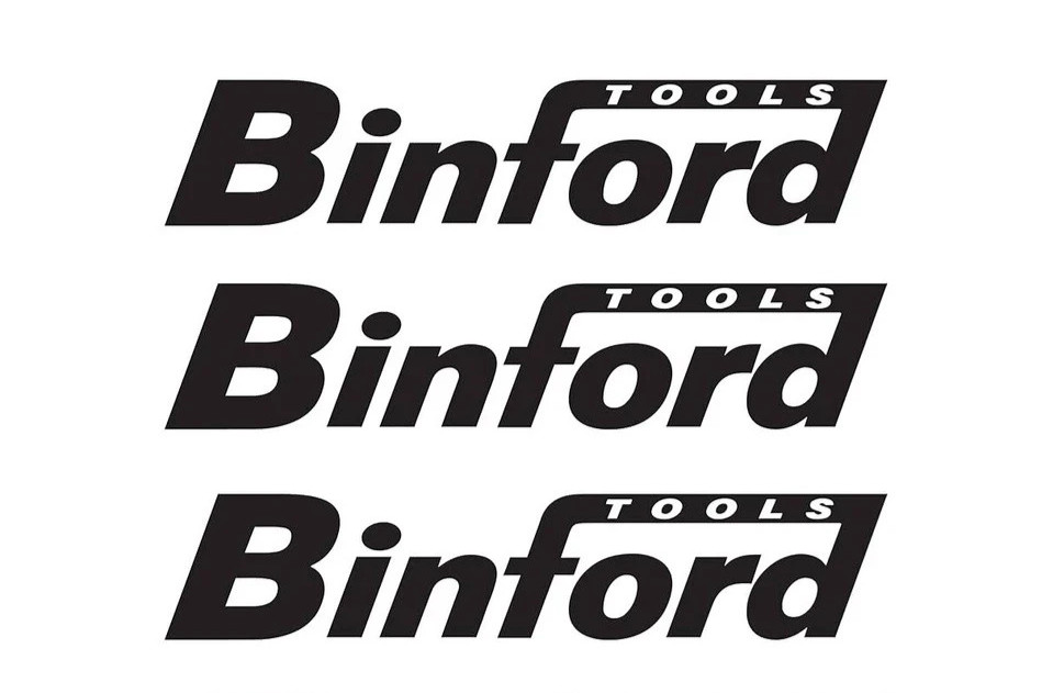 BINFORD TOOLS Sticker Car Window Tool Chest Decal Graphic Garage Tool Box