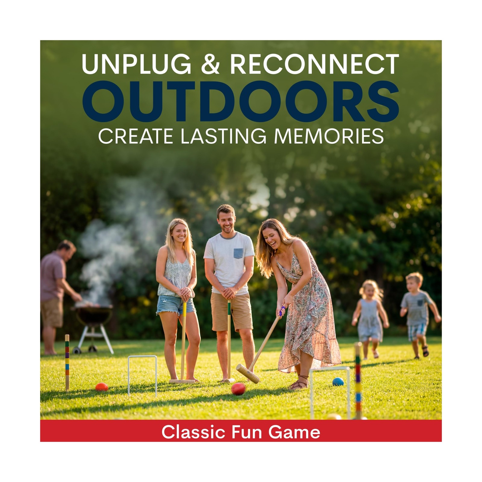 Professional Croquet Set for Adults – Deluxe Croquet Sets for Families wit