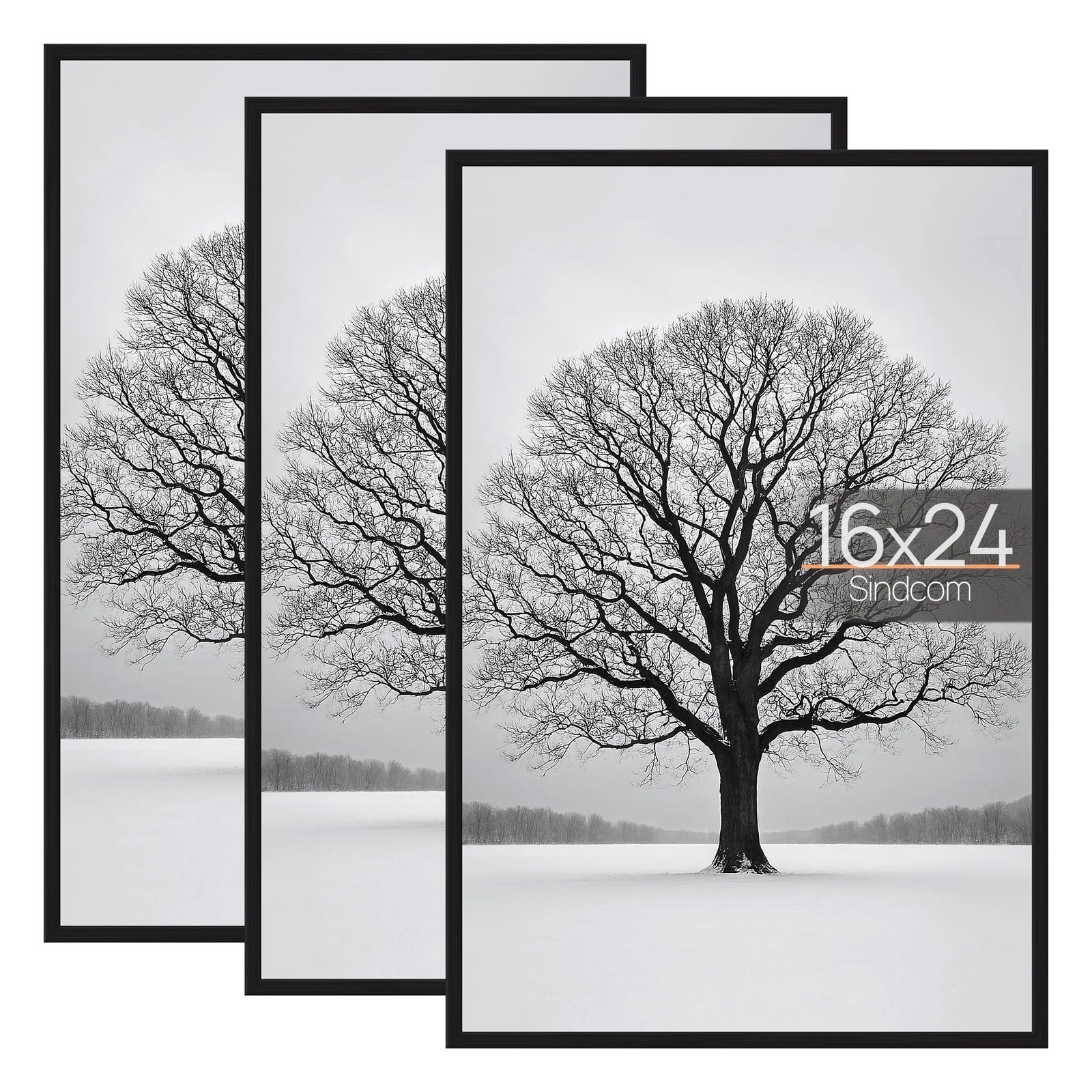 Picture Frames 3-Pack Posters 11×17, 16×20, 16×24, 18×24, 20×30, 24×24, 24×36
