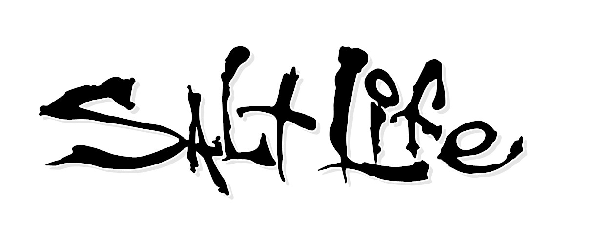 Salt Life Signature – CHOOSE Size & Color – Vinyl Decal Sticker – FREE S/H