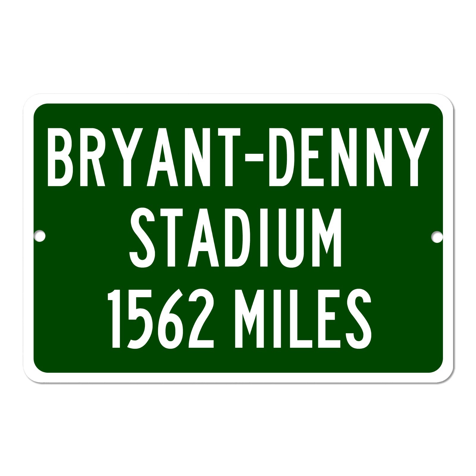 Custom Bryant-Denny Stadium Distance Sign Alabama Crimson Tide Fan Mileage Sign