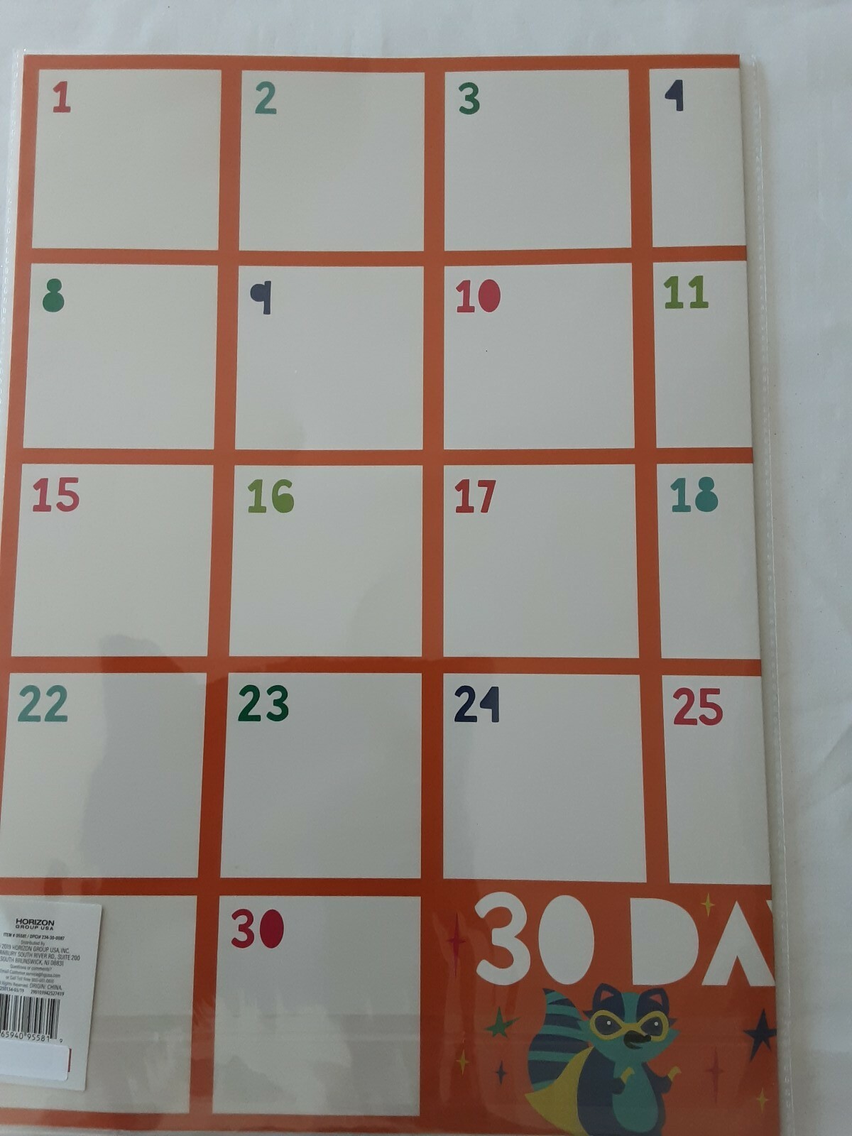 ”30 DAYS OF GOOD” Dry Erase Poster Board For Home/Classroom BRAND NEW!