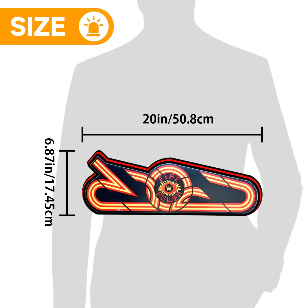 Topper Filliper for Firepower Logo Led Lightbox for Pinball 3D Printed Lightbox