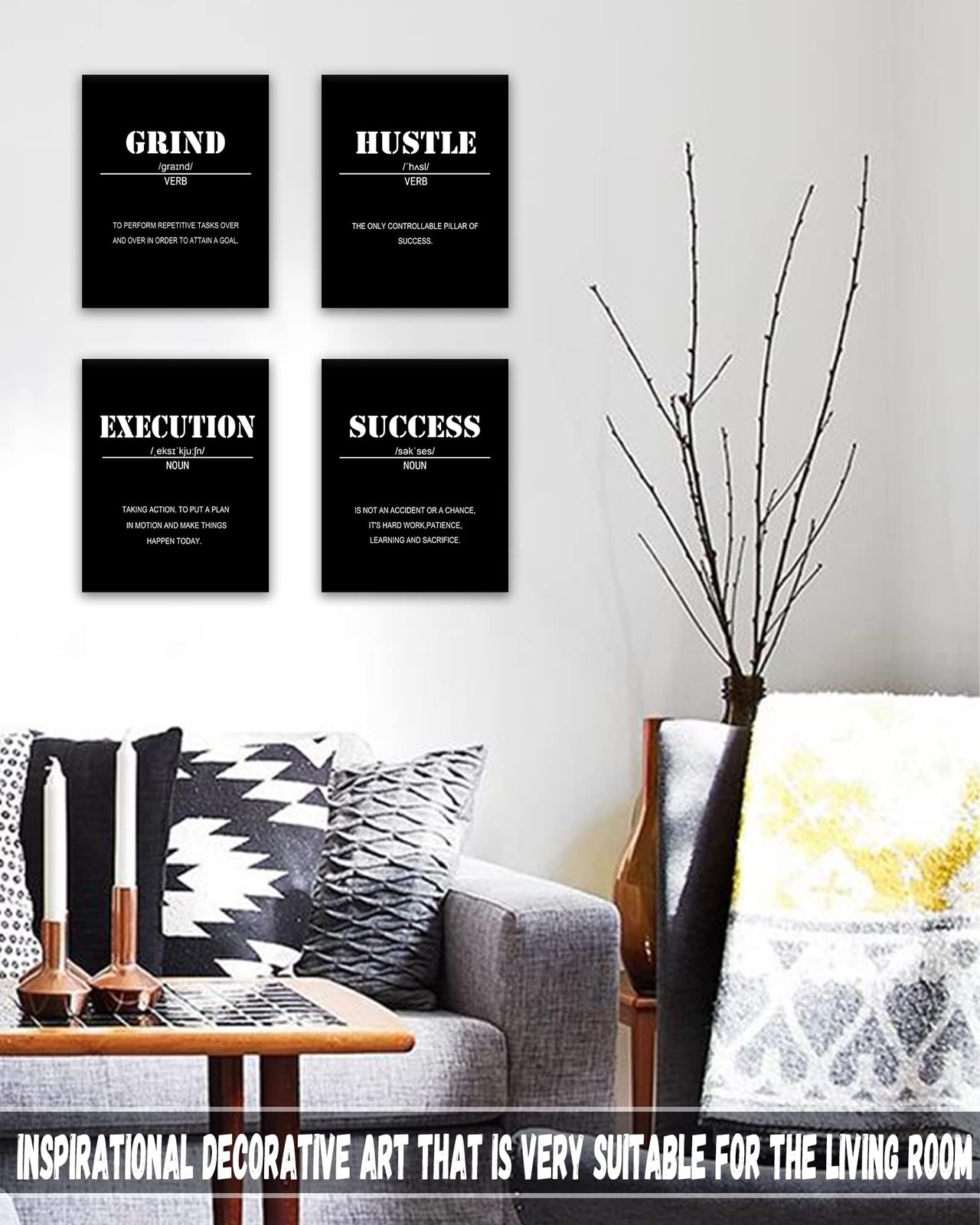 Inspirational Office Canvas Wall Art Framed,Motivational Wall Decor for Offic…