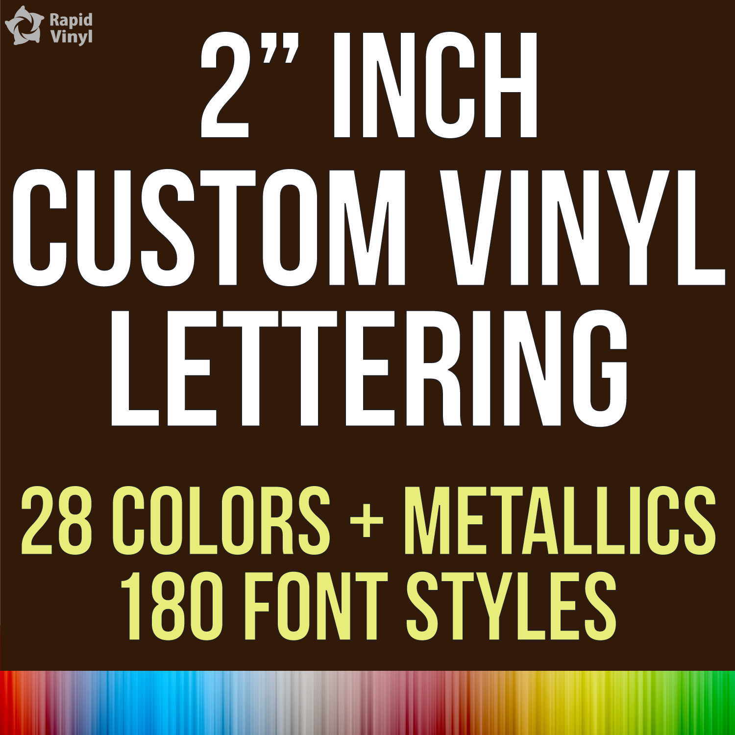 2 Inch Custom Vinyl Lettering Numbers Transfer Decal Sticker Boat Window Glass