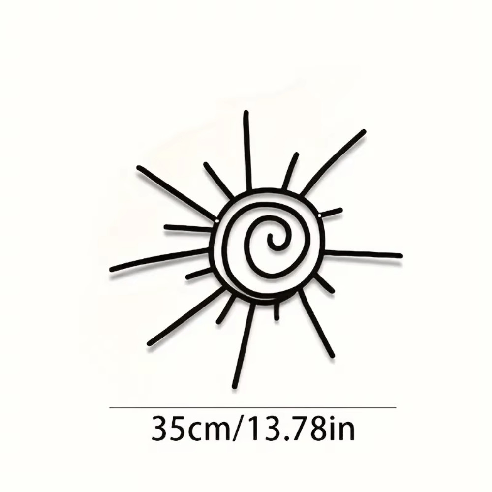 CIFbuy Large Metal Sun Wall Art-Transverse Orientation for Outdoor Beachy Decor