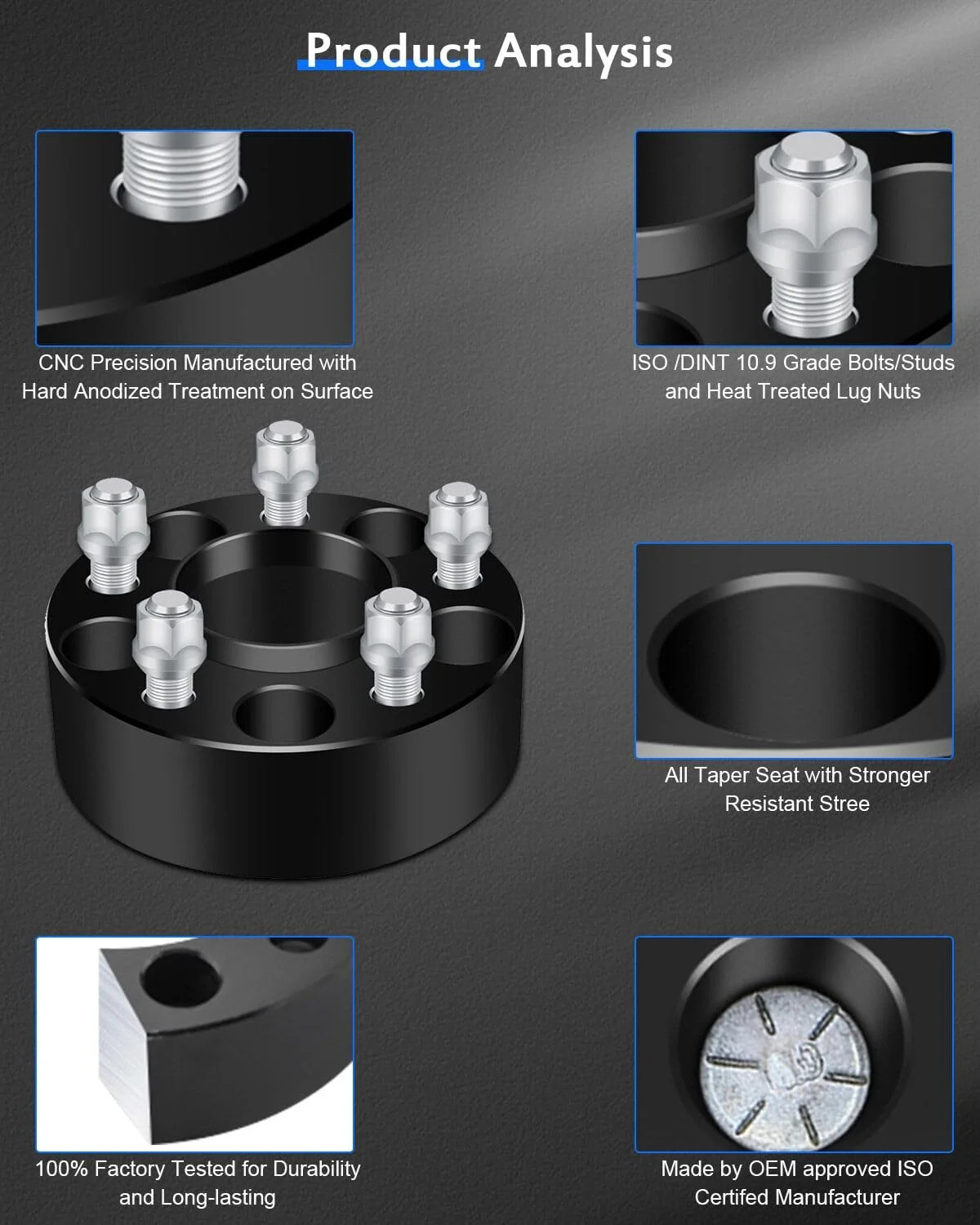 ECCPP 2PCS 2″ inch Hubcentric Wheel Spacers 5×4.5 2 inch hubcentric wheel spacer