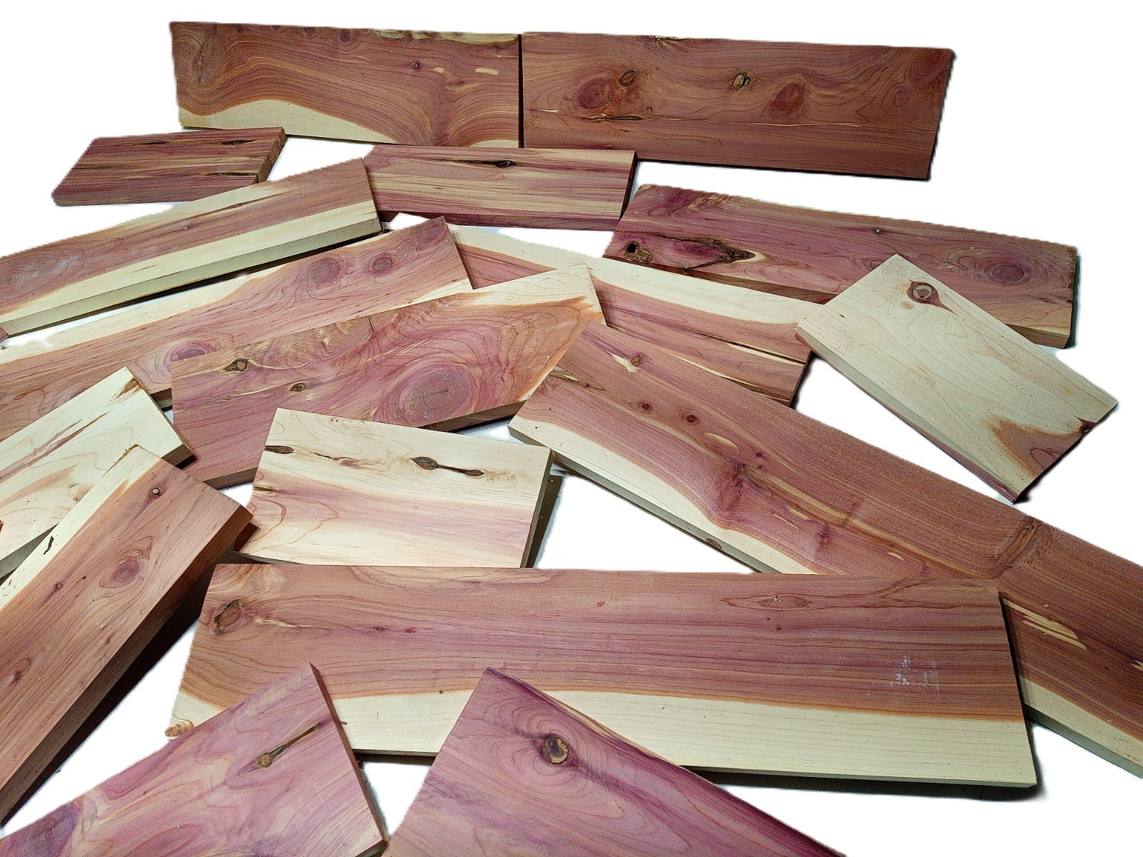 10lbs Red Cedar Wood PLANED SMOOTH Kiln Dry Scrap Lumber Drop Pieces SHIPs FREE!