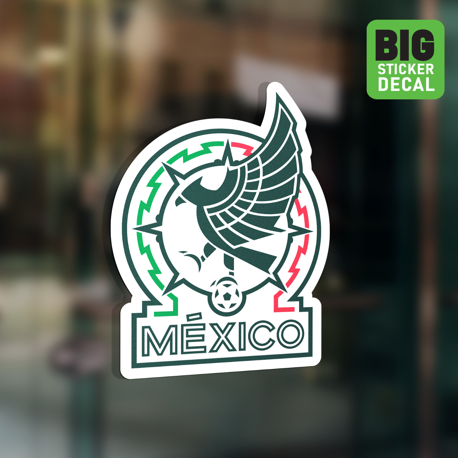 Selección Mexico El Tri Big Laminated Vinyl Soccer Sticker Car Decal Calcomania