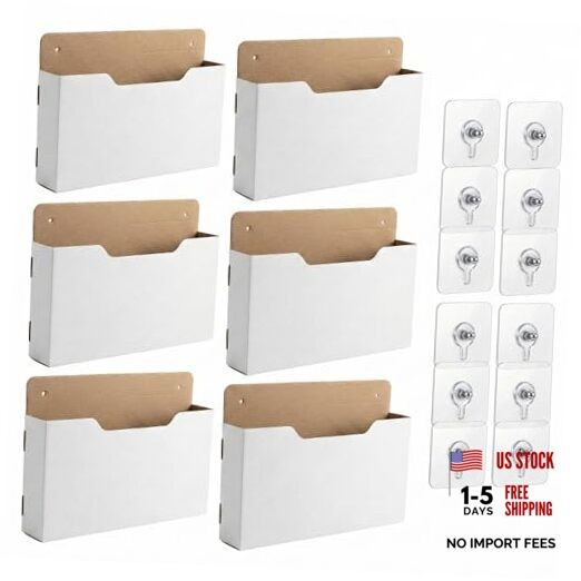 Pack Wall Mount File Holder, Mail File Organizer, Mail Paper Orgnization 6