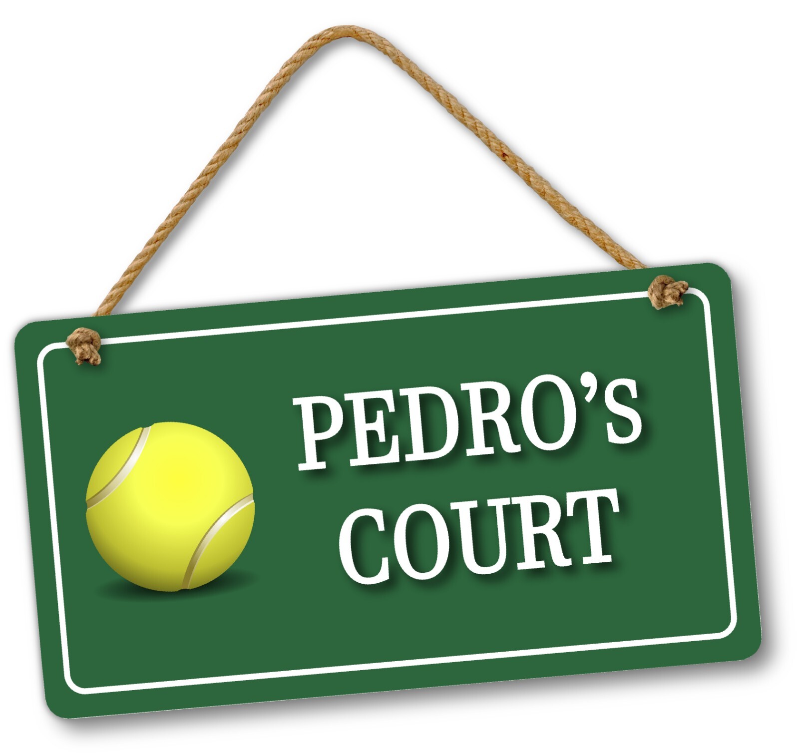 Kids Personalized Tennis Sport Themed Bedroom Door & Wall Hanging Sign