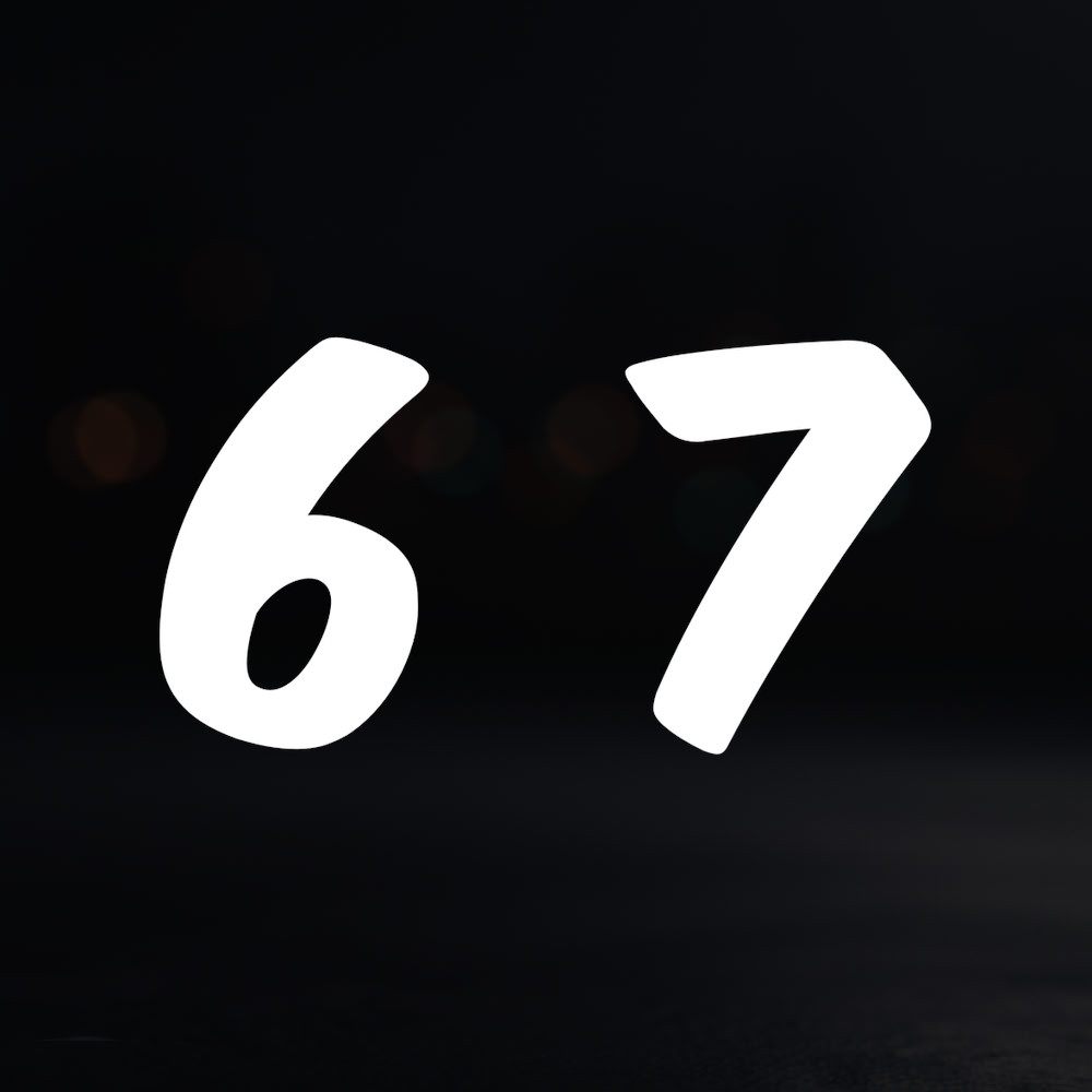 8in Vinyl Decal Sticker – ”6 7”