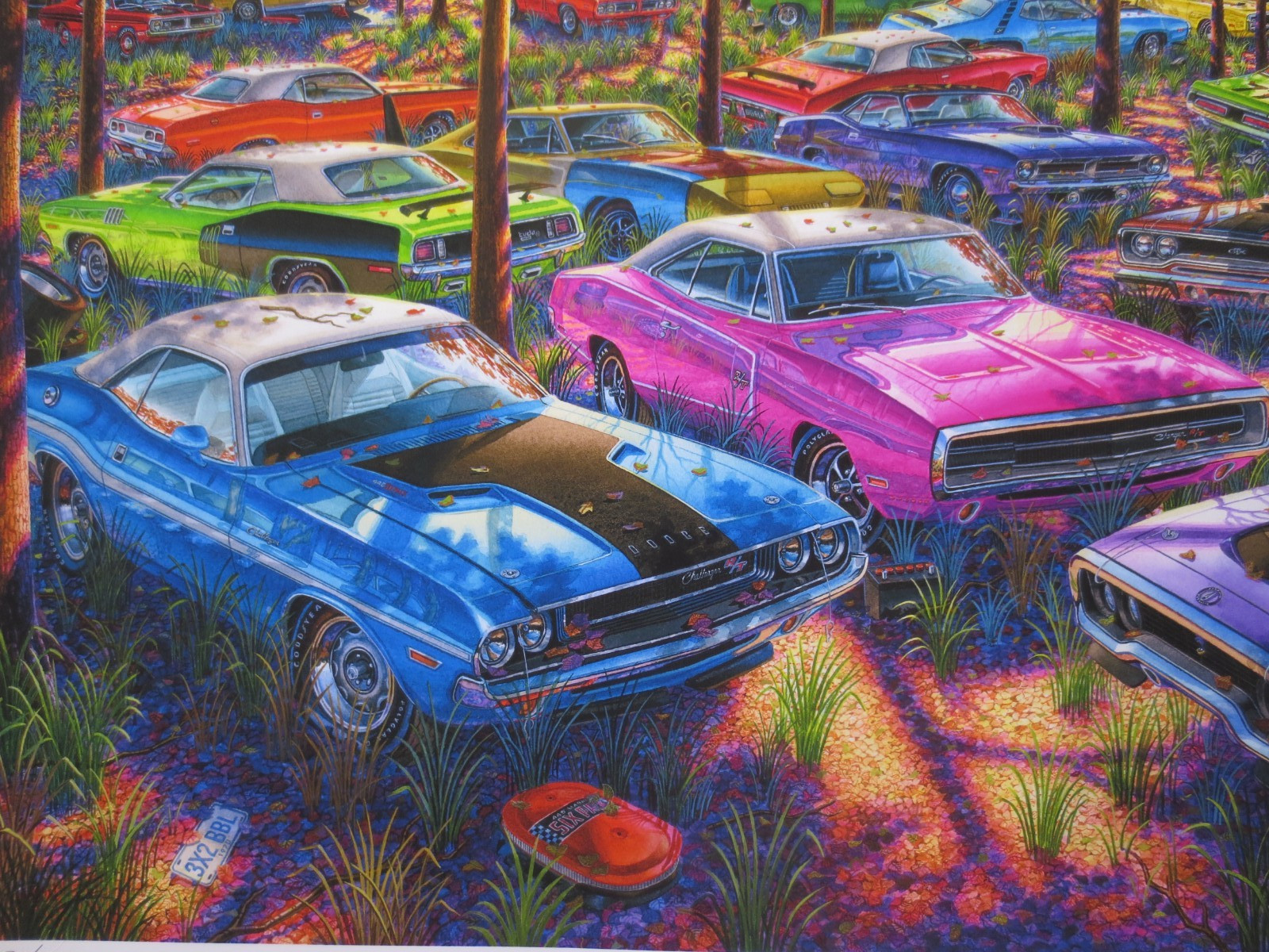 DODGE CHARGER PLYMOUTH ’CUDA ART THEY ALL CAME WITH THE FARM 1970 1971 MOPAR 426