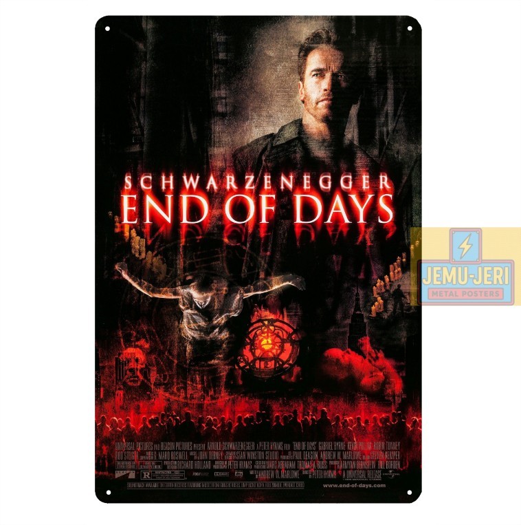 End Of Days – Arnold Schwarzenegger Movie Metal Poster -Sign- Size:20x30cm
