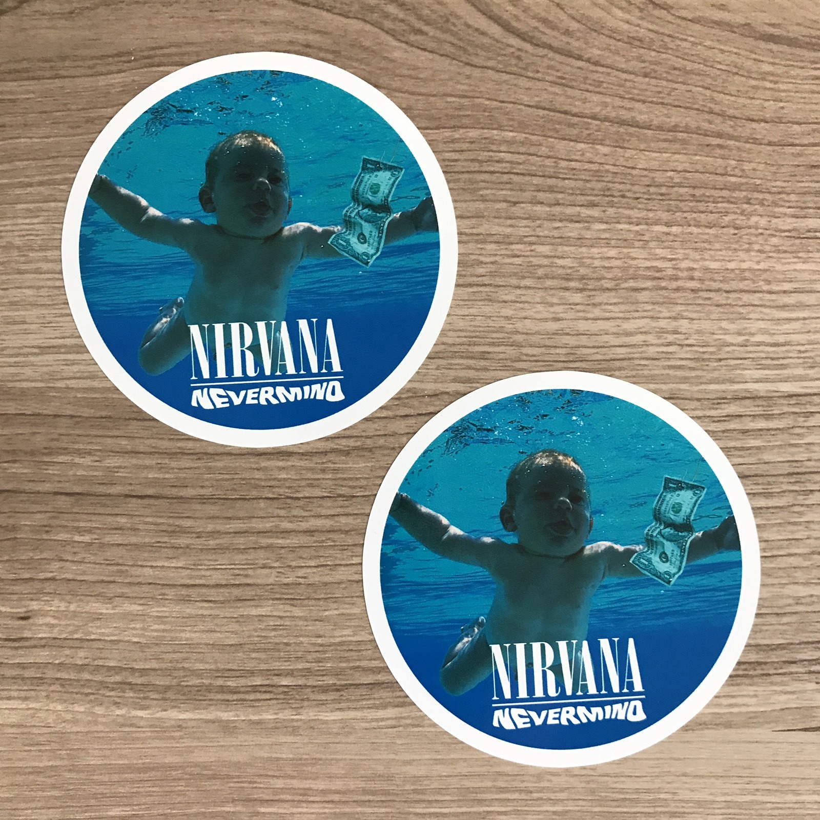 Nirvana Nevermind 4″ Wide Vinyl Sticker – BOGO