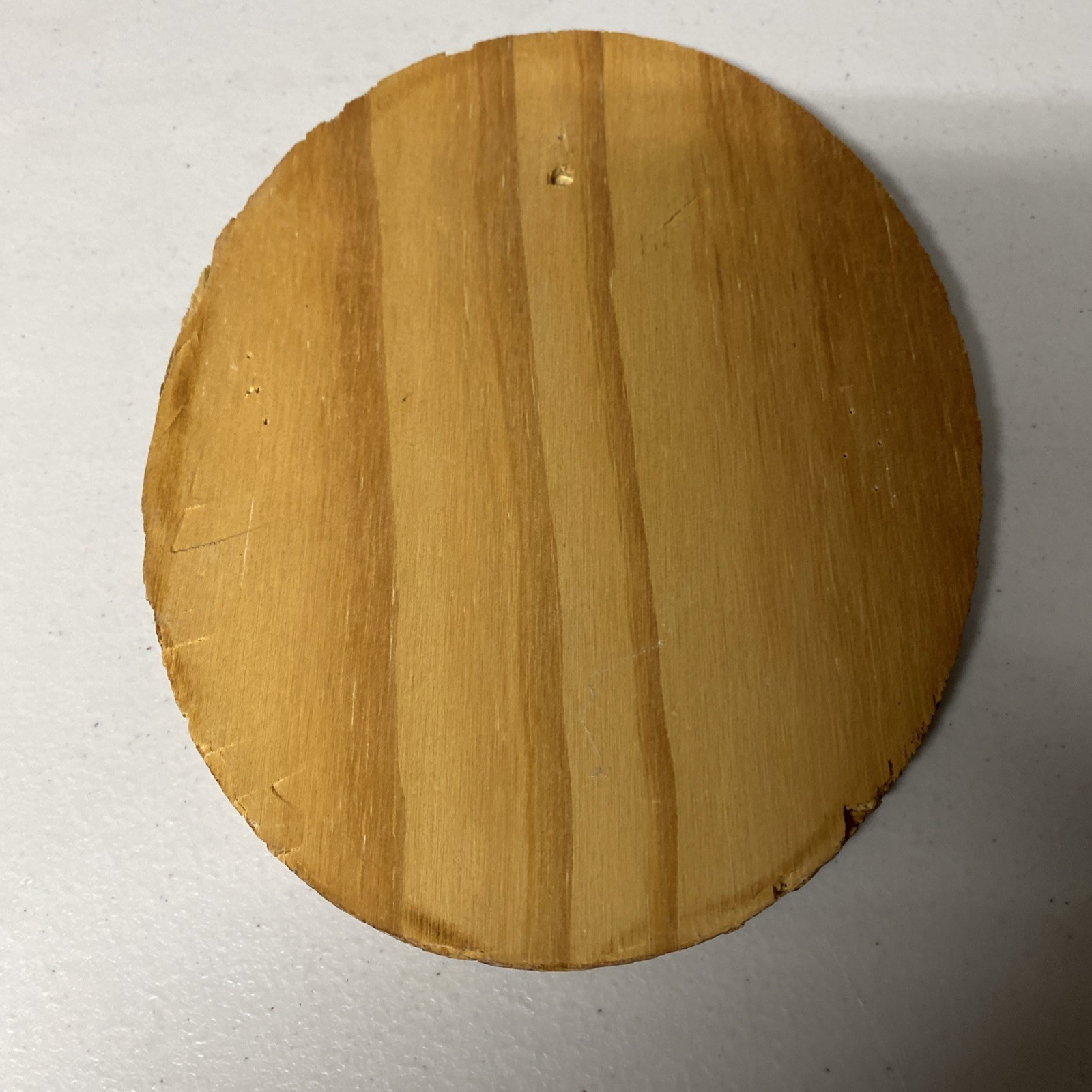 Vintage Wood Plaque “Reckon it’s worth planting?” – Oval 6 1/2 in x 8 1/4 in