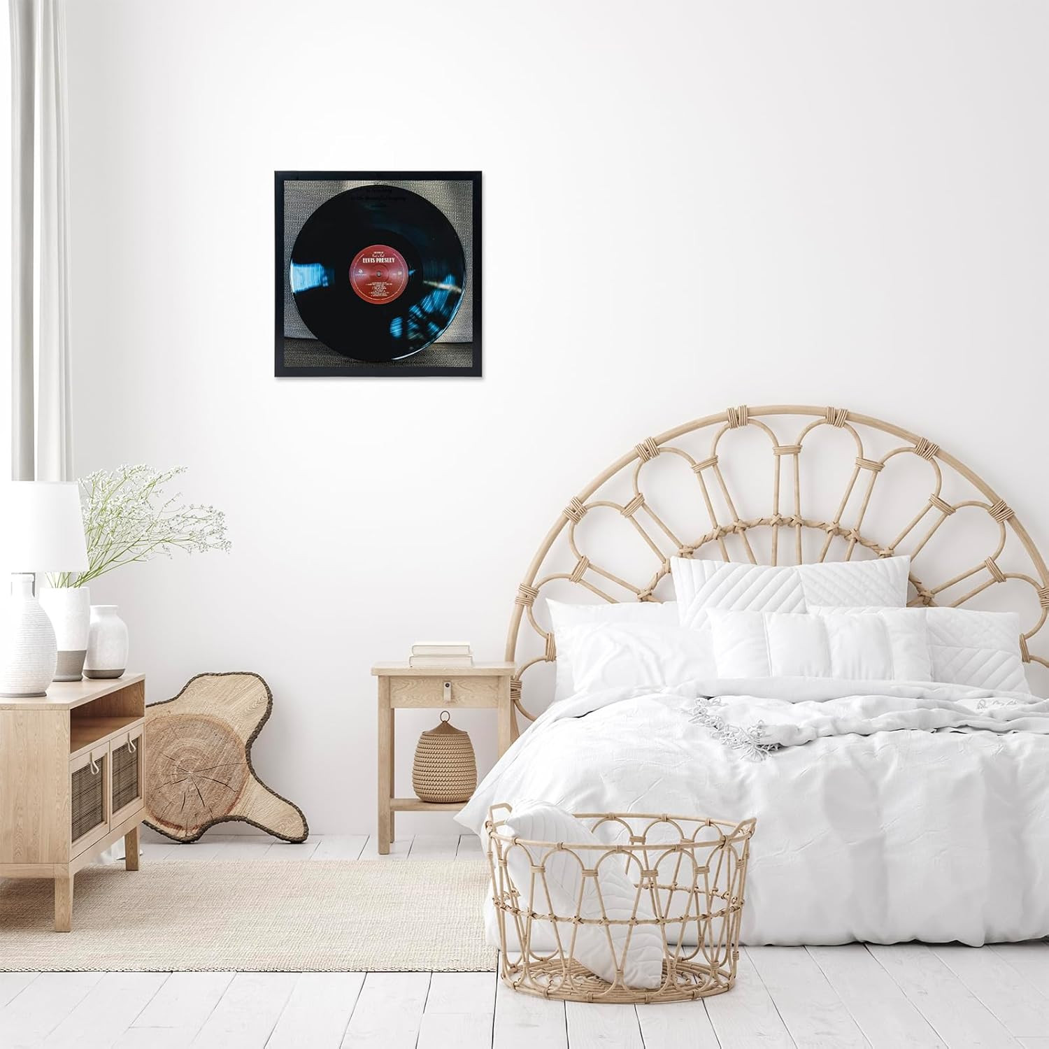 5 Pack Vinyl Record Frames 12×12 LP Album Cover Wall Display 12.5×12.5 Black