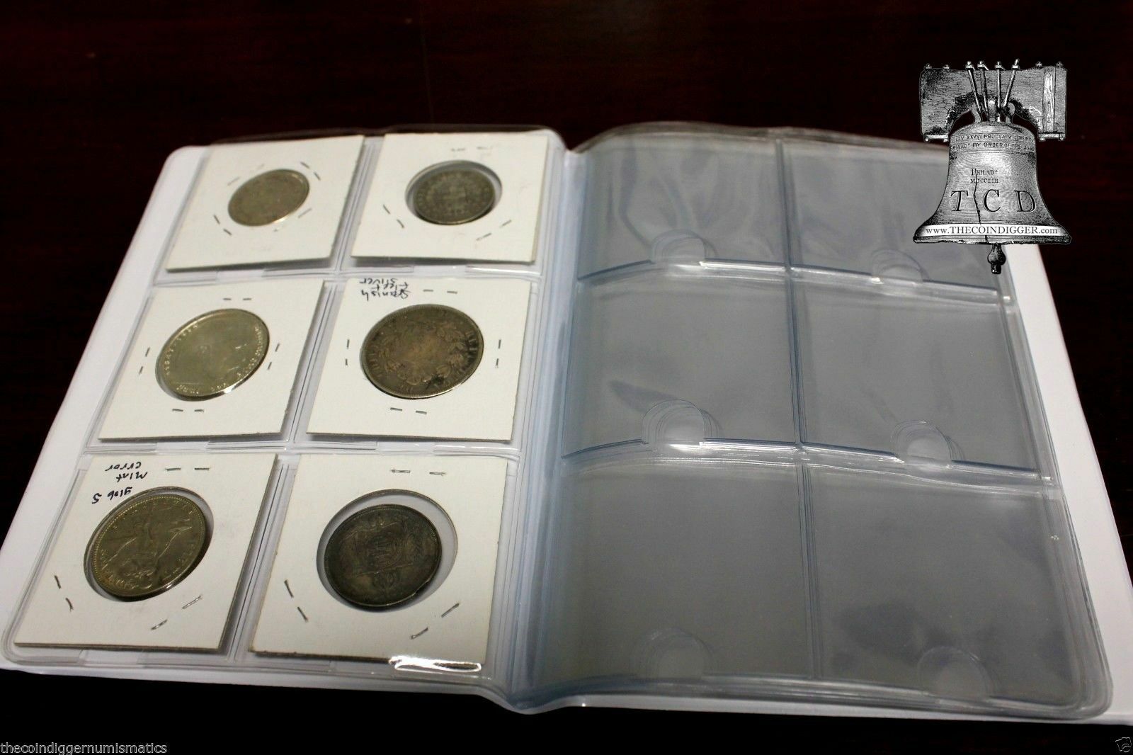 Whitman Coin Holder 2×2 Album 12 24 60 80 Pocket Wallet Storage Book of CHOICE