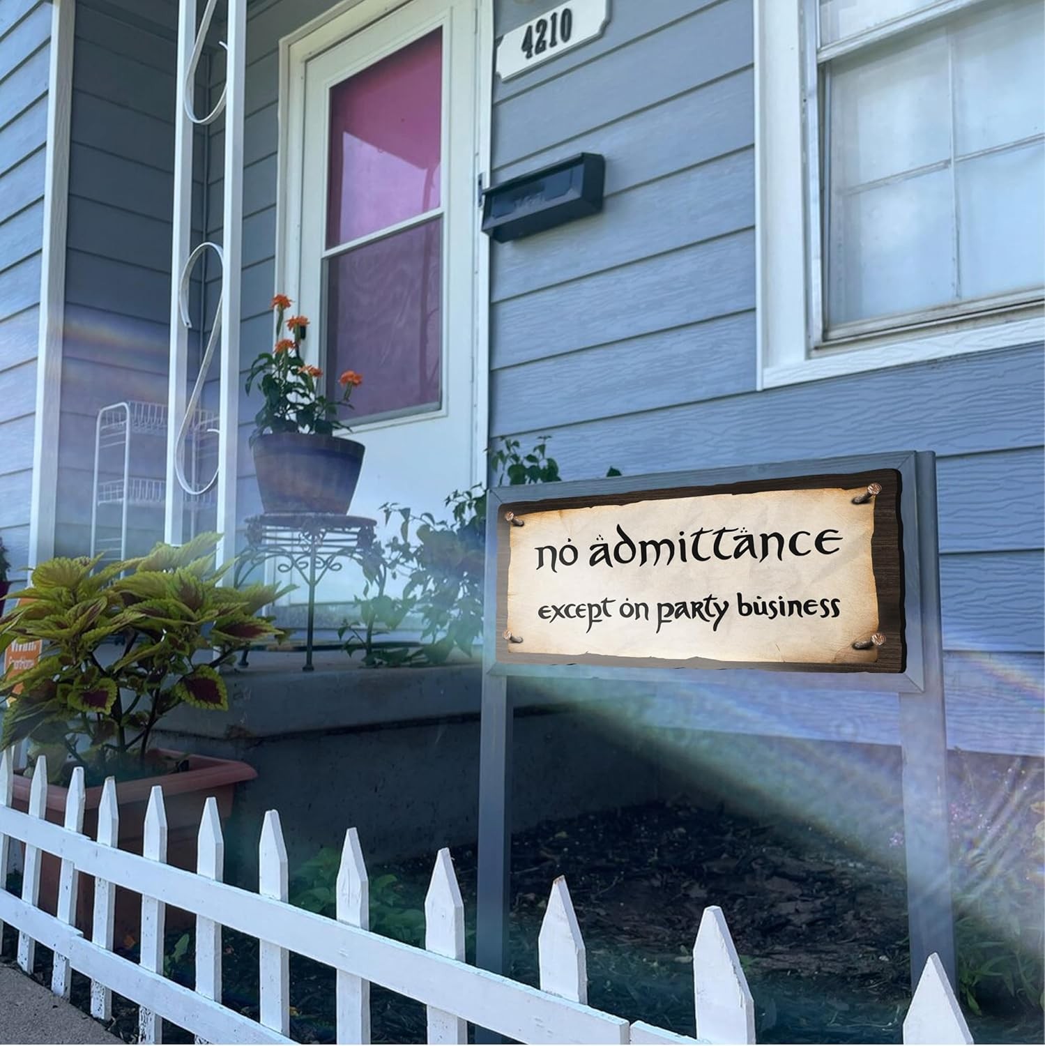 flinelife No Admittance Except on Party Business Wood Brown