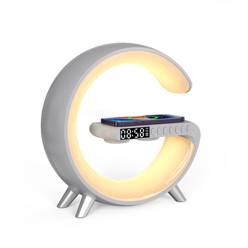 New Intelligent G Shaped LED Lamp Bluetooth Speake Wireless Charger Atmosphere L